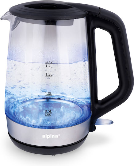 Alpina Appliances Βραστήρας 1.7lt 2200W Μπλε