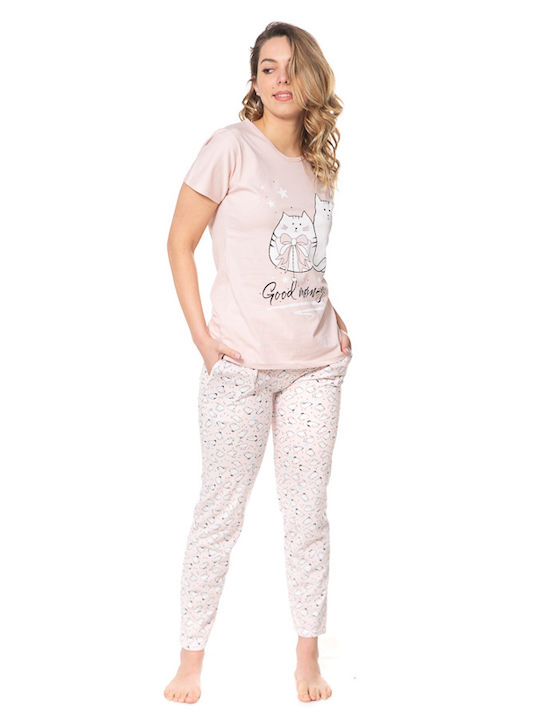SNC Homewear Winter Damen Pyjama-Set Orange