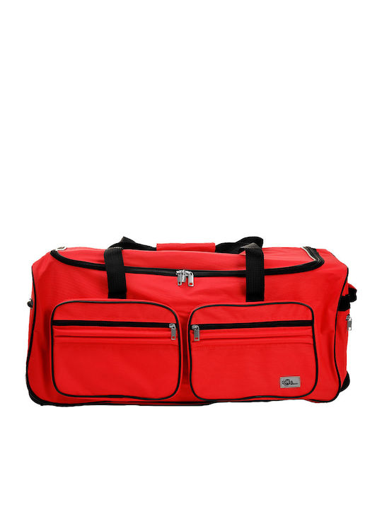 Red Duffle Travel Bag Trolley 100 L Red Duffle Travel Bag Trolley 100 L