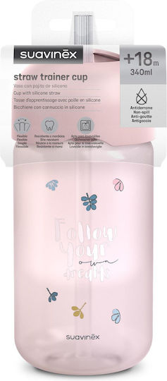 Suavinex Baby Cup made of Silicone Pink 340ml for 18m+m+