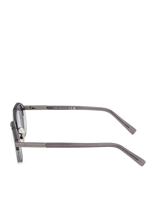 Zegna Women's Sunglasses with Black Frame and Gray Lens EZ0259 20A