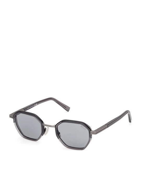 Zegna Women's Sunglasses with Black Frame and Gray Lens EZ0259 20A