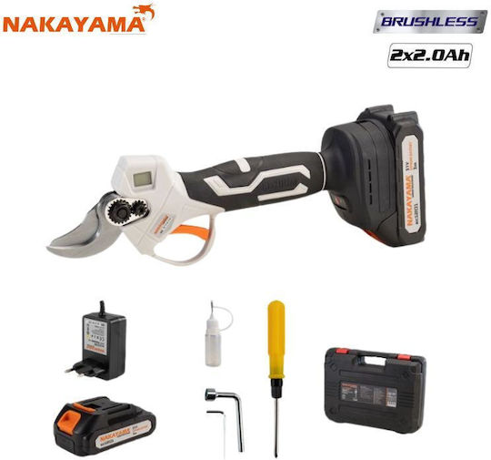 Nakayama EC1250 Ножица за подрязване с Максимален Диаметър на Рязане 28мм в Куфарче за Пренасяне