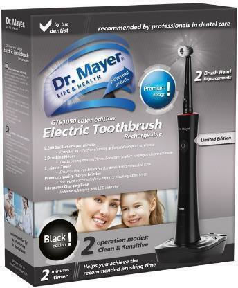 Dr Mayer GTS1050 Ηλεκτρική Οδοντόβουρτσα με Χρονομετρητή Black