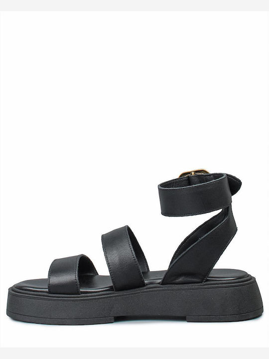 Γυναικεία Σανδάλια Flatforms Μαύρα