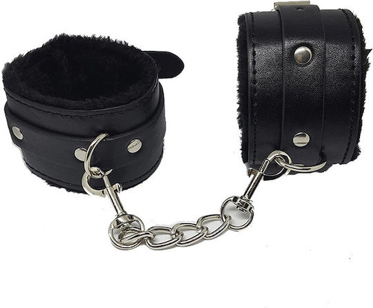 BDSM Kit Σετ Ερωτικά Αξεσουάρ Φετίχ Δεσίματος από Δερματίνη Μαύρο 10τμχ