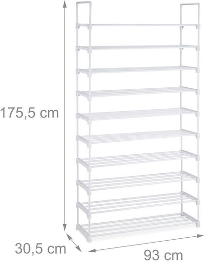 Plastică Suport pentru pantofi L93xW30.5xH175.5cm