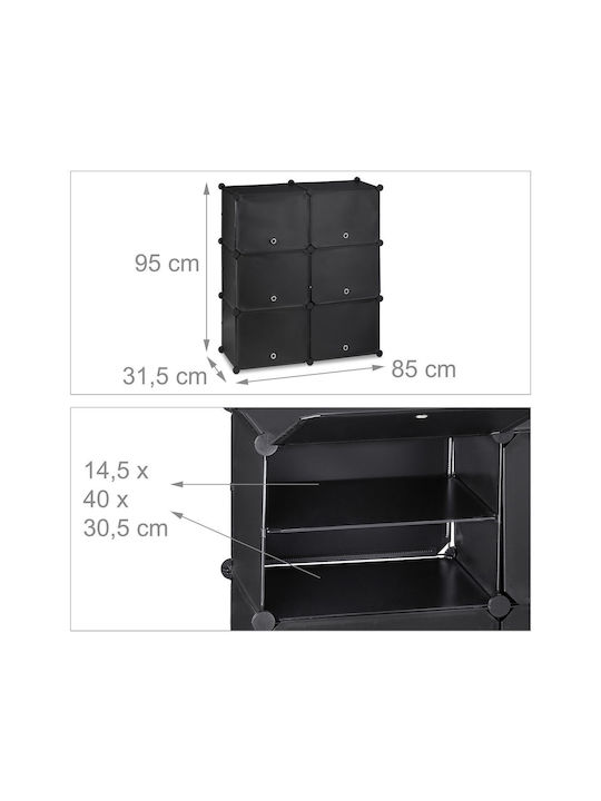 Пластмасов Обувна рафт 85x31.5x95см