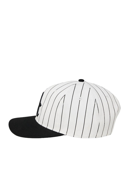 DC Dugout Snapback Cap White Black White