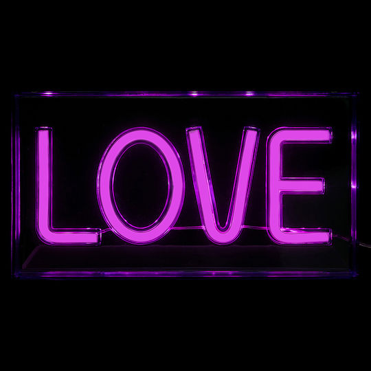 Decorative Lamp Love Pink