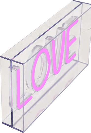 Decorative Lamp Love Pink
