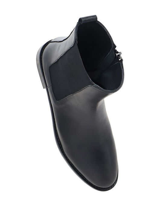 Leather Women's Ankle Boots Black