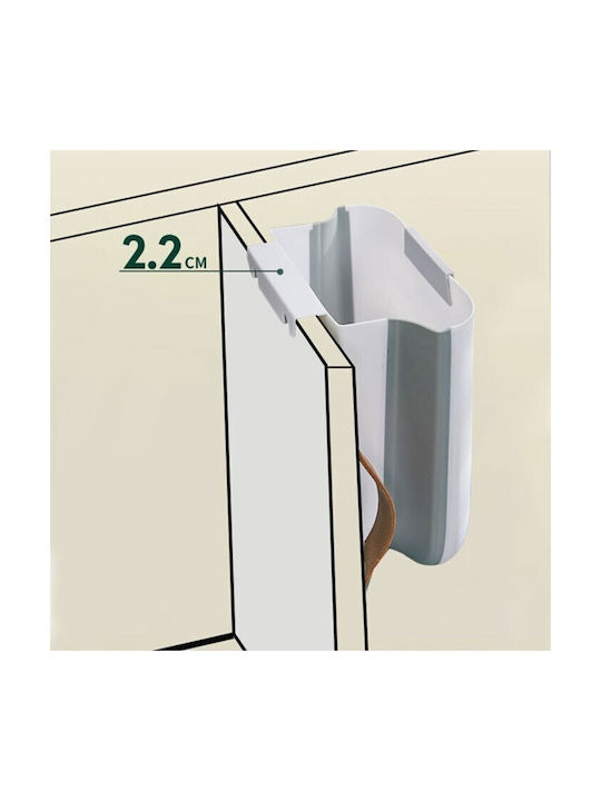 Coș De Gunoi Din Plastic Alb 24x14.5x27cm