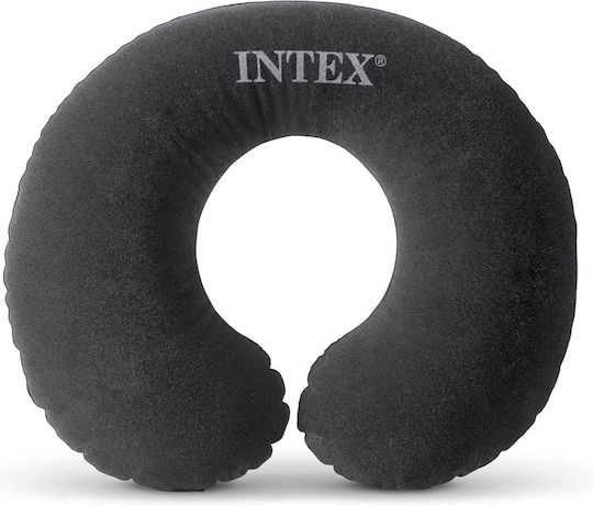 Travel Pillow Intex Velvety Anthracite Color Dimensions 36x30x10 Cm