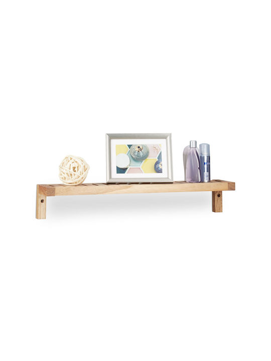 Raft De Perete Din Lemn De Nuc 10x60x12.5cm