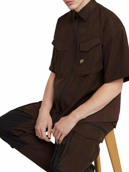 Modular Men's Cardigan Brown