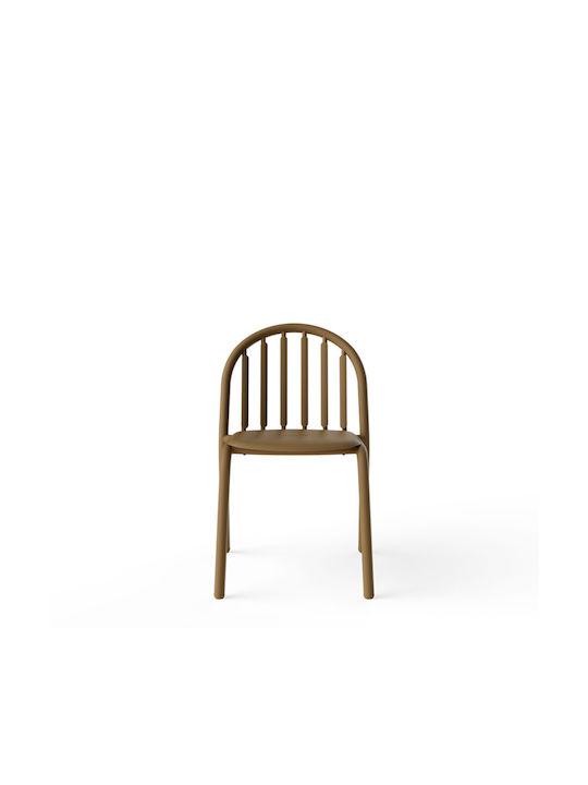 Outdoor Chair Aluminum Mochaccino 2pcs 52x56x80.5cm