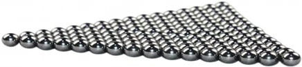 Set de Ștanțare Metalică cu Laser 300 Bile Metalice 9 mm 12 cm Mâner Rotund din Lemn Carcasă Maro Inclusă
