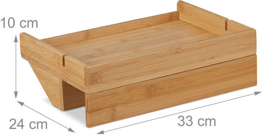 Beige Wall Shelf 10x33x24cm