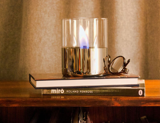 Tenderflame Desktop Bioethanol Fireplace Indoor Outdoor Gold 10x11.5cm