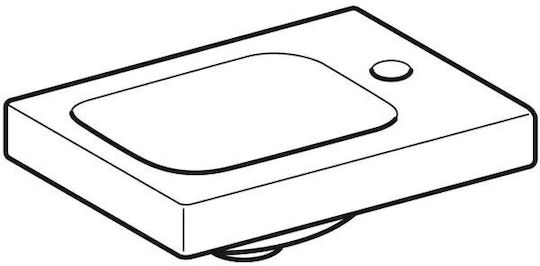 Geberit Deasupra Blatului Chiuvetă Porțelan 38x28x13cm White Glossy Geberit Deasupra Blatului Chiuvetă Porțelan 38x28x13cm White Glossy