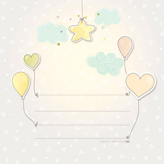 ZEP Παιδικό Άλμπουμ Baby Balloon 30 Σελίδων Ροζ 32x32εκ.