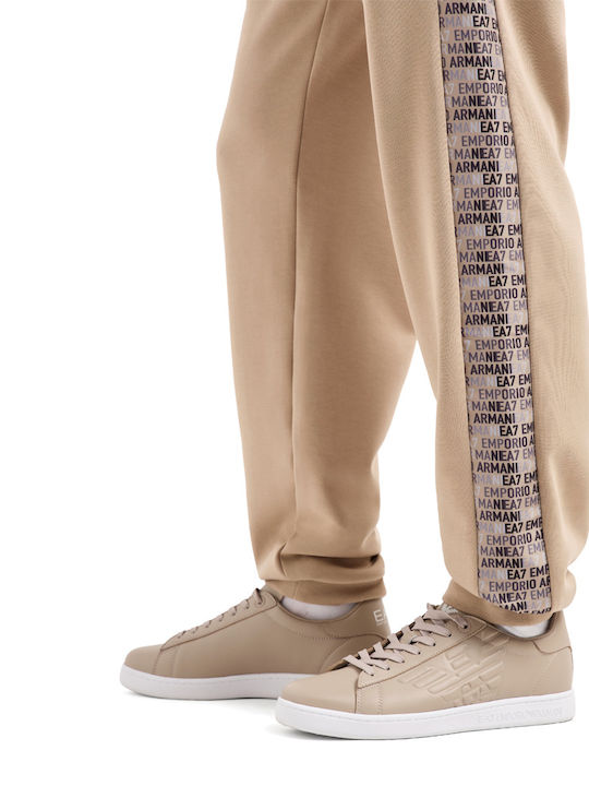 Sweatpants with Elastic Beige
