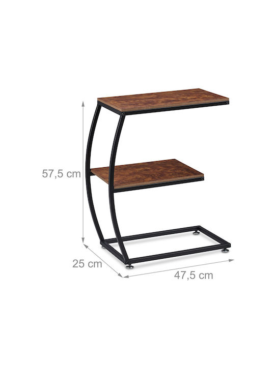 Masă Laterală Rectangulară Din Lemn Masiv Maro L25xL42cm