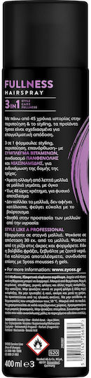 Syoss Full Hair 5 Fullness & Volume Hair Lacquer for Strong Hold 400ml