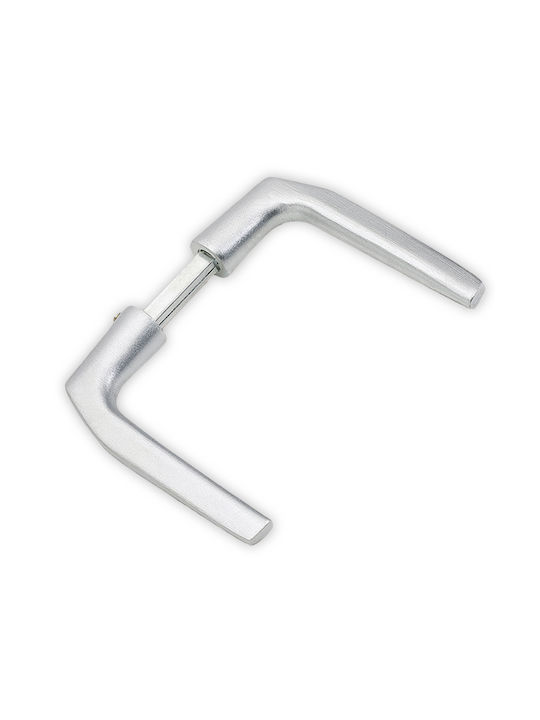 Martin Lever Middle Door Rosette Pair Silver Martin Lever Middle Door Rosette Pair Silver