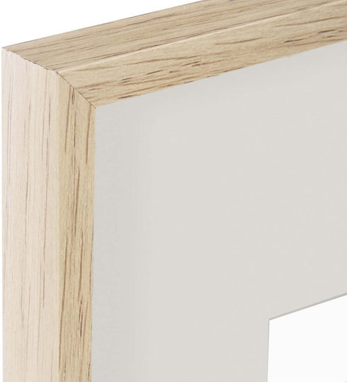 Atmosphera Manu Naturel Wooden Photo Frame With Beige Frame