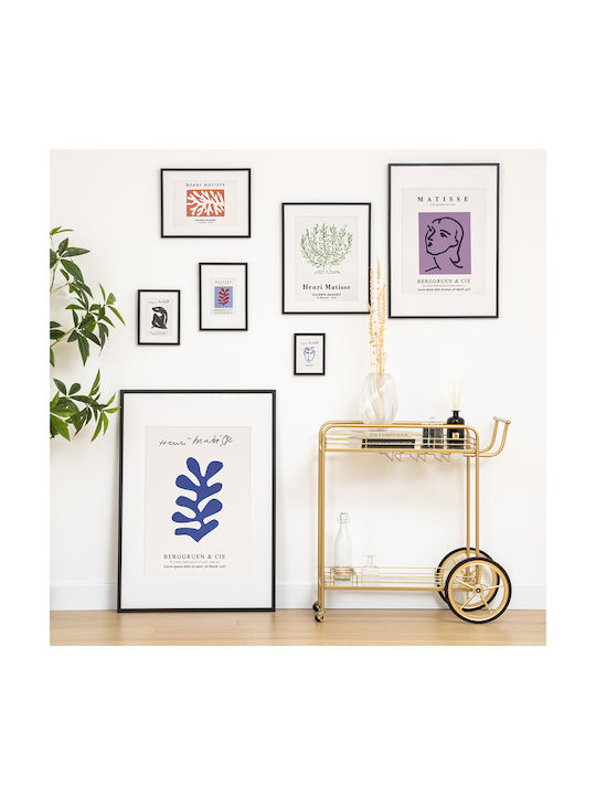 Wall Photo Frame Wooden with Black Frame