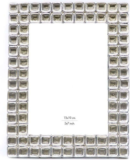 InTheBox Κορνίζα με Ασημί Πλαίσιο Πλαστική 18x18