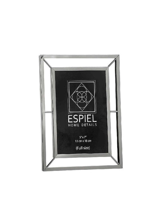 Espiel Wall-mounted Metallic Photo Frame with Silver Frame 3 Pieces