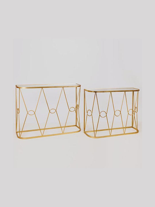 Konsolemit Spiegel Golden L100xB30xH75cm