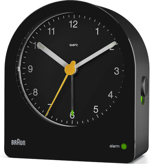 Braun BC22 Tabletop Clock with Indicators Plastic with Alarm Clock Black / Orange 67591