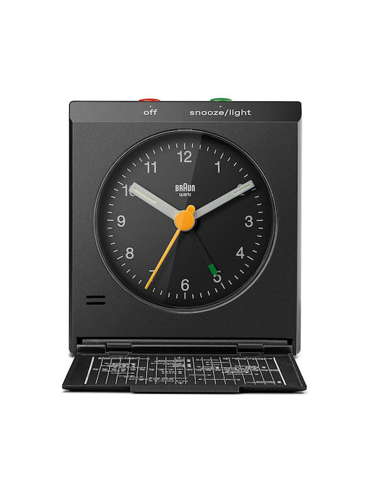 Braun Επιτραπέζιο Ρολόι με Ξυπνητήρι Μαύρο 67704