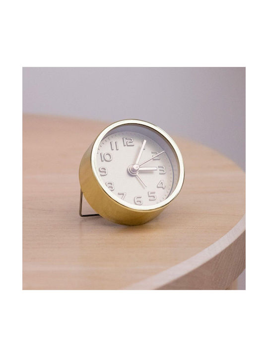 Kikkerland Mini Ceas de Masă cu Alarmă Cupru BG-25-0015
