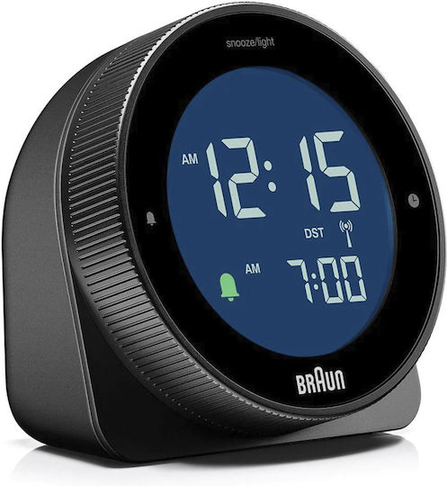 Braun Επιτραπέζιο Ψηφιακό Ρολόι με Ξυπνητήρι Μαύρο 67619
