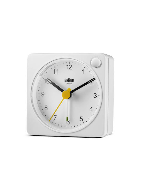 Braun Επιτραπέζιο Ρολόι με Ξυπνητήρι Λευκό 67101