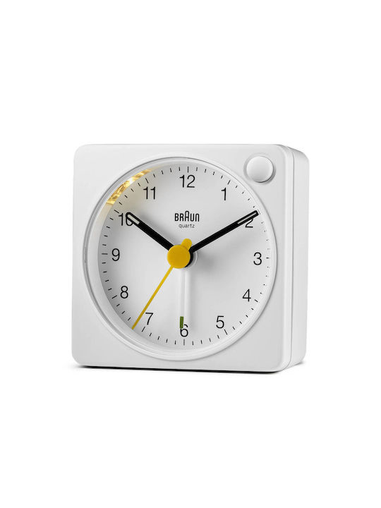 Braun Επιτραπέζιο Ρολόι με Ξυπνητήρι Λευκό 67101