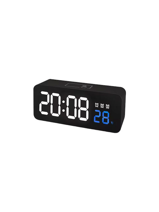 Tisch-Digitaluhr mit Wecker White 466127_w