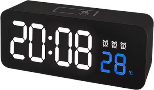 Tisch-Digitaluhr mit Wecker White 466127_w