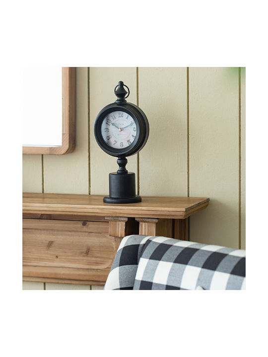 Artekko Artekko Tabletop Clock with Indicators Metal Black 48180
