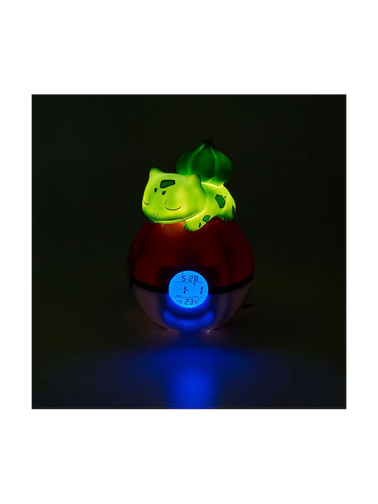 Teknofun Pokemon Tabletop Digital LED Clock Plastic With Alarm Clock & Multicolour Radio TEKN811367