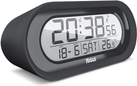 Mebus Tabletop Digital LED Clock Black 25809