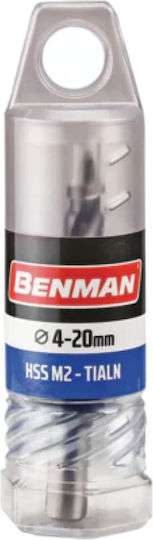 Benman Κωνικό Τρυπάνι 4-20mm HSS Τιτανίου για Μέταλλο