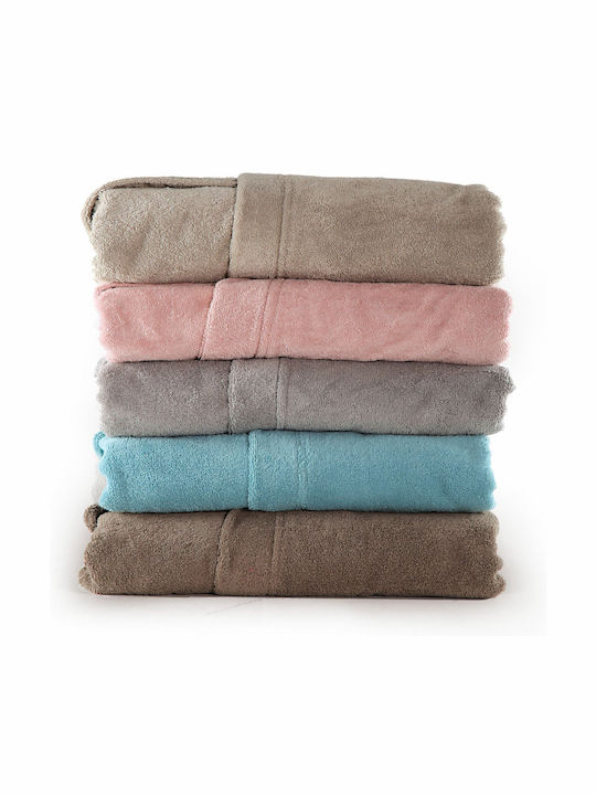 Nef-Nef Homeware Comfort Bathrobe with Hood English Rose 450gr/m² 020211