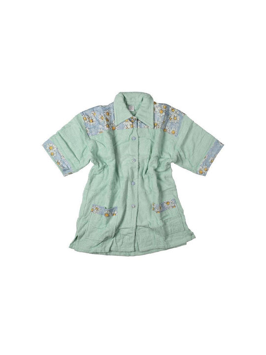 Μπουρνουζι Mini Γυναικείο Γιακά Mint Xl 500 Gsm 100% Cotton