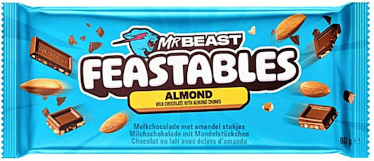 Feastables Mr Beast Feastable Шоколад Мляко Бадем 60гр